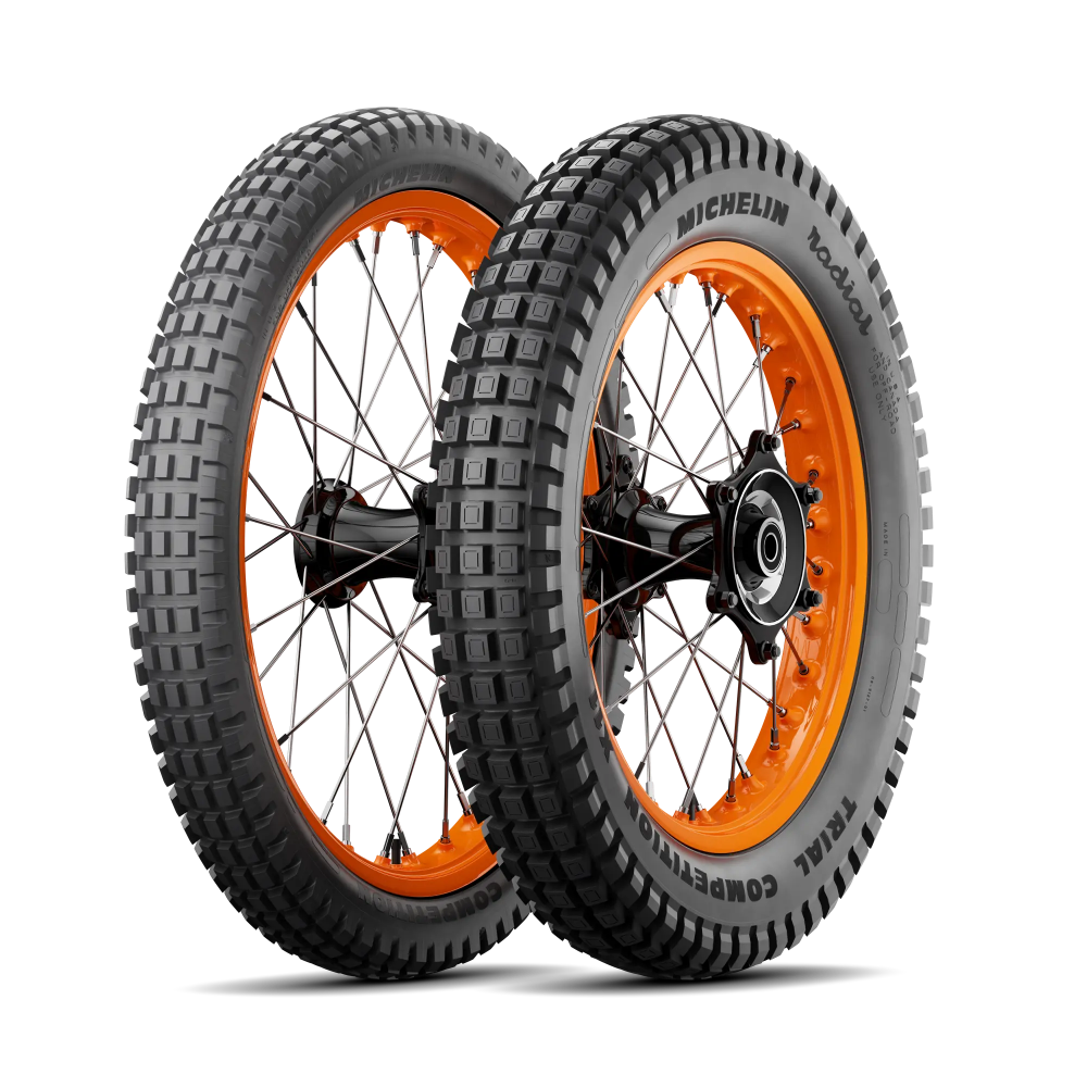 Tyre MICHELIN TRIAL COMPETITION Set A (tyre + rim) Square