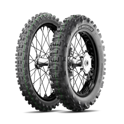 Pneu MICHELIN ENDURO MEDIUM 2 Jeu A (pneu + jante) Carré