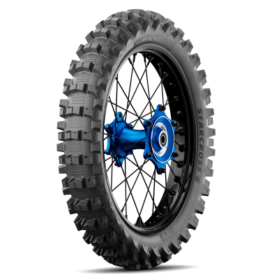 Neumático MICHELIN STARCROSS 6 MUD Parte trasera Neumáticos para todas las estaciones 110/90-19 62M Un (neumático + llanta) Cuadrado