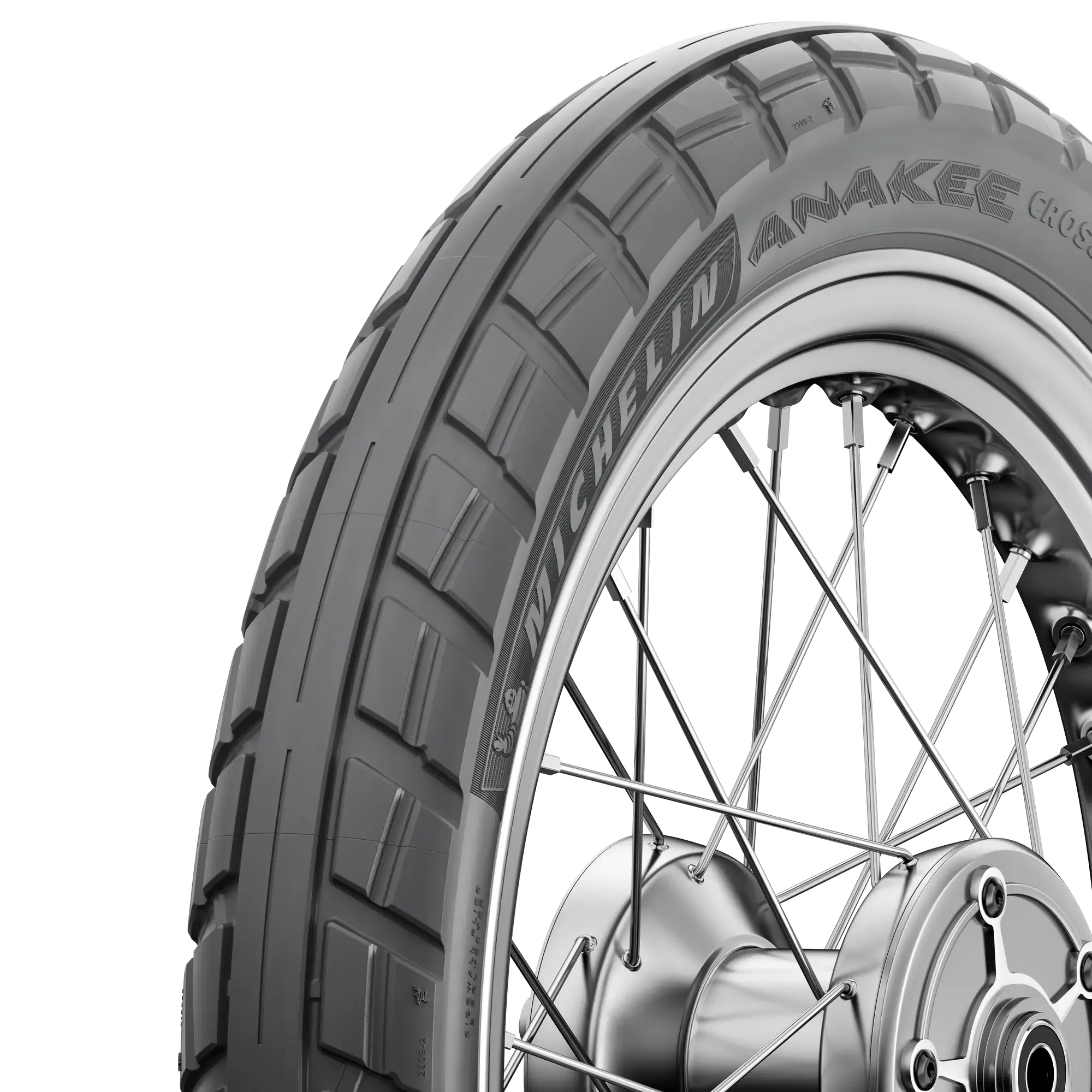 Tyre MICHELIN ANAKEE CROSS Front All-season tyre 80/100 18 47P A (tyre + rim) Square