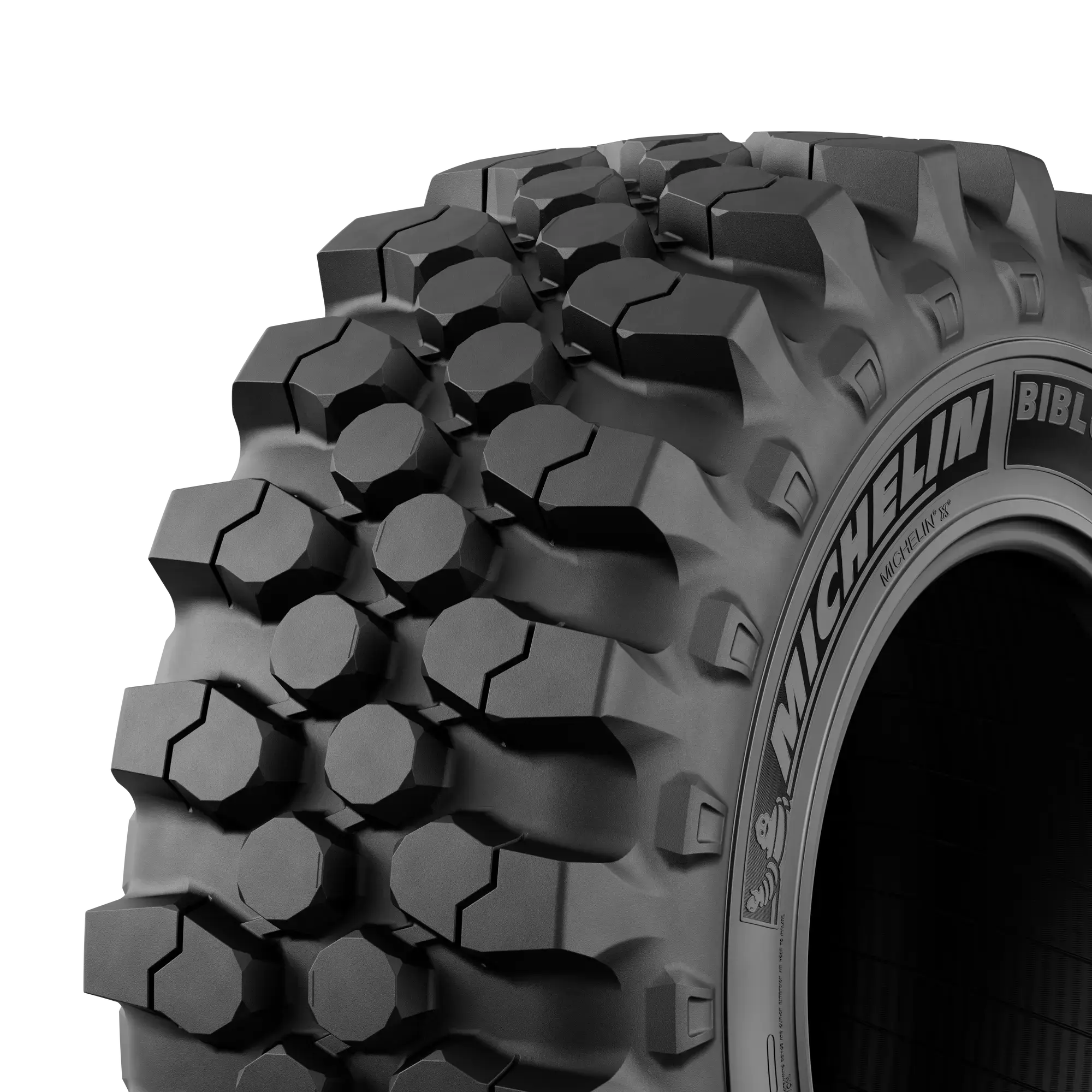 Tire MICHELIN BIBLOAD HARD SURFACE 460/70 R24 tire + rim Square