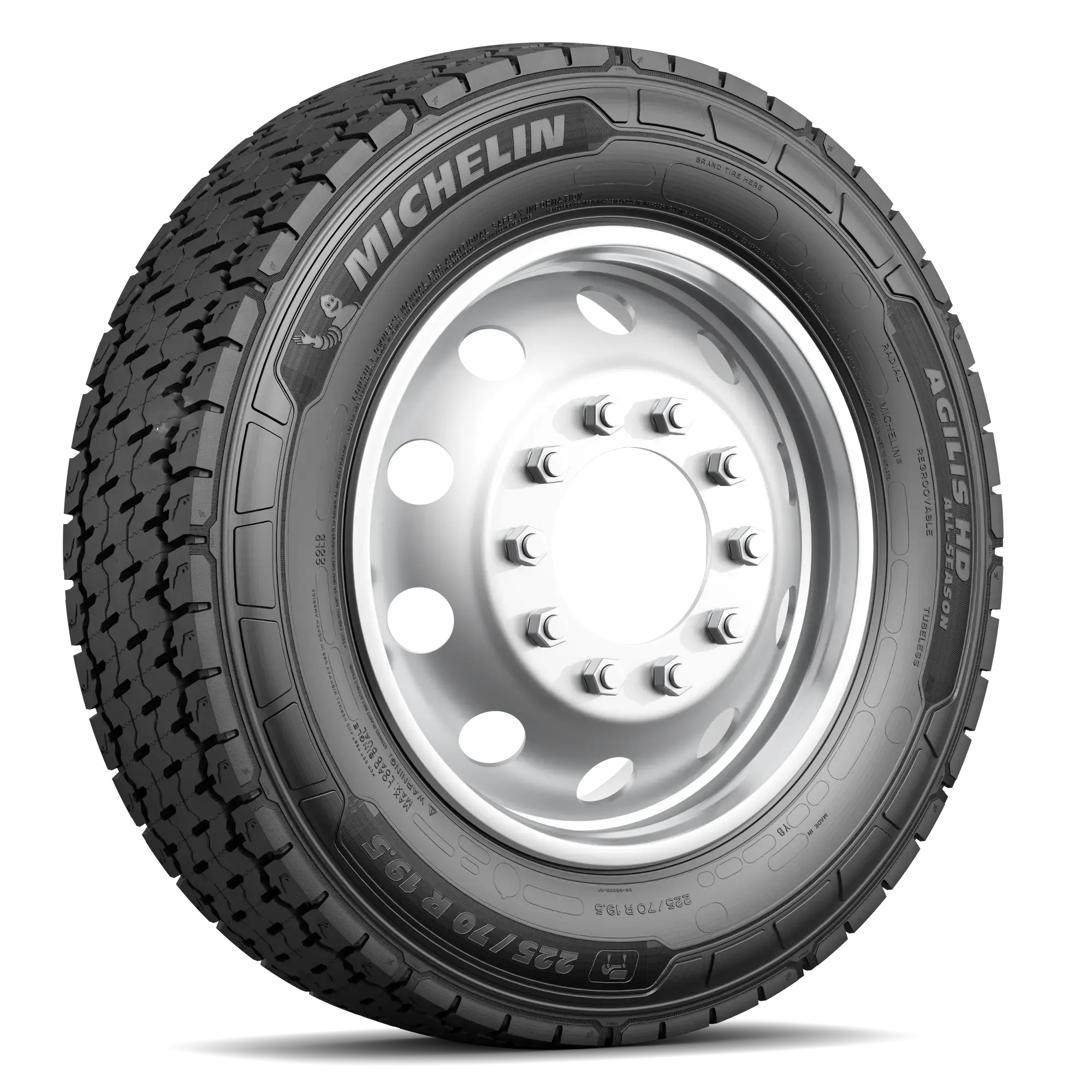 Tire MICHELIN AGILIS HD ALL-SEASON All-season tire 225/70R19.5 A (tire + rim) Square