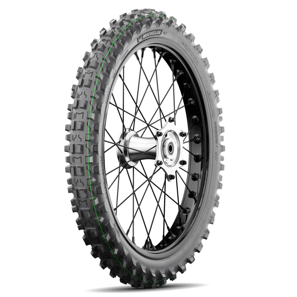 Pneu MICHELIN ENDURO MEDIUM 2 Avant 90/90 21 54R A (pneu + jante) Carré