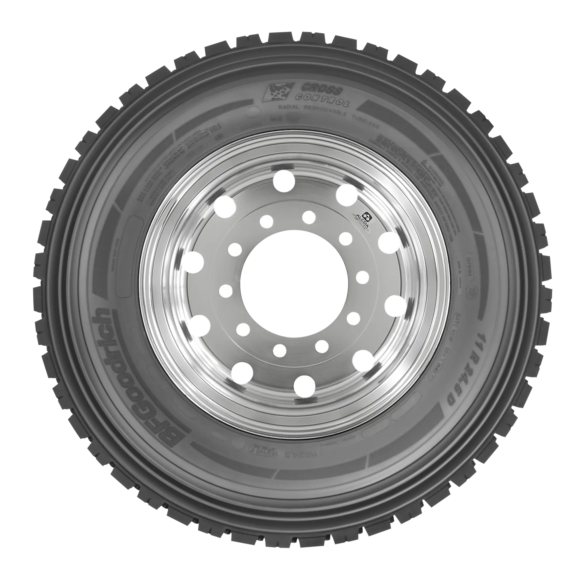 Rendered sidewall view of a BFGoodrich Cross Control D tire
