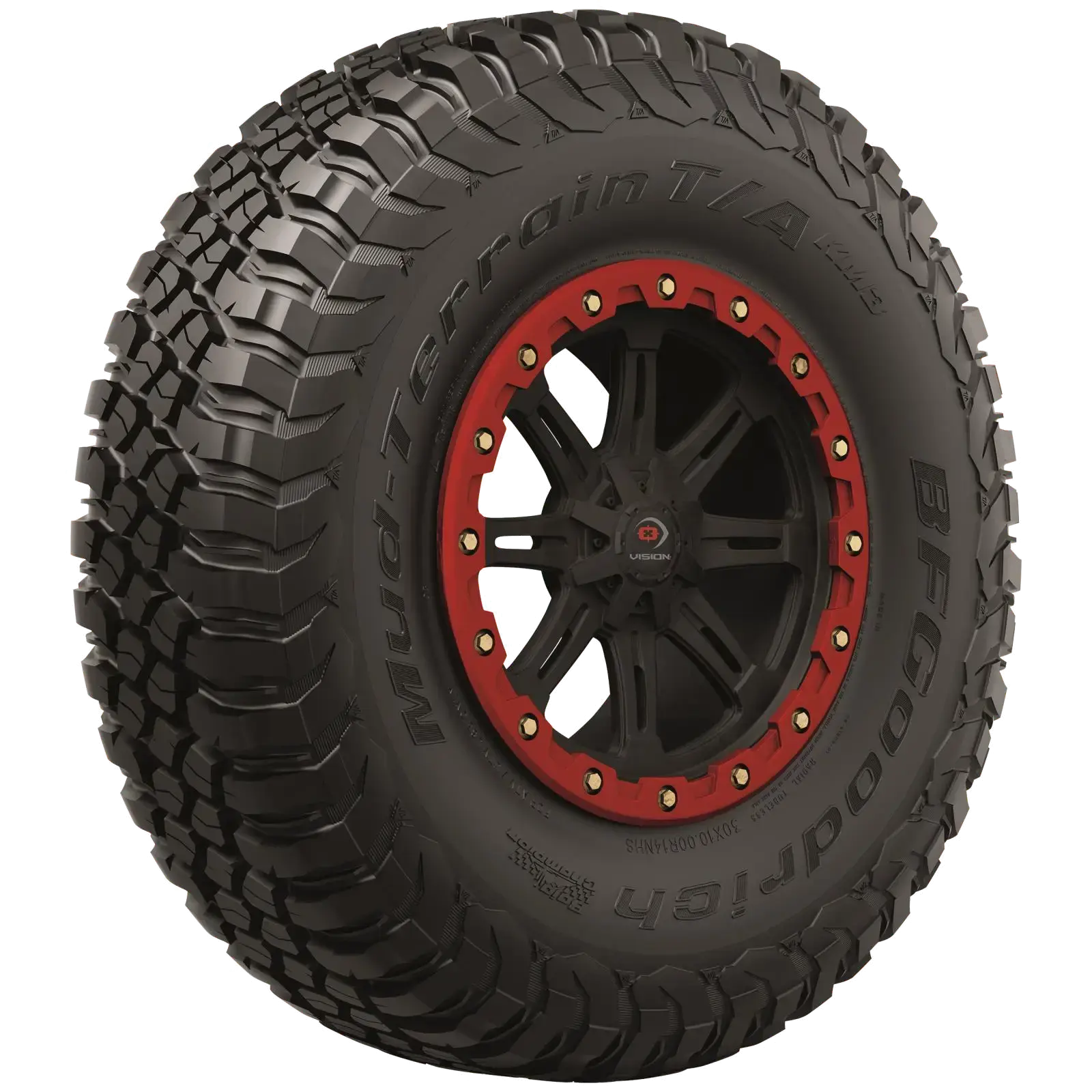 Llanta BFGOODRICH MUD TERRAIN T/A KM3 UTV Llantas para todas las estaciones Una (llanta + rin) Cuadrado