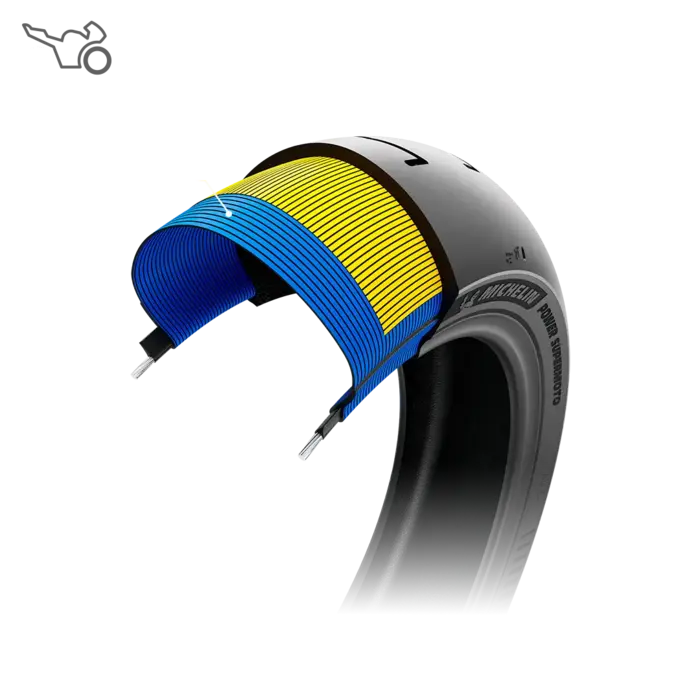 Tyre MICHELIN POWER SUPERMOTO Rear Square
