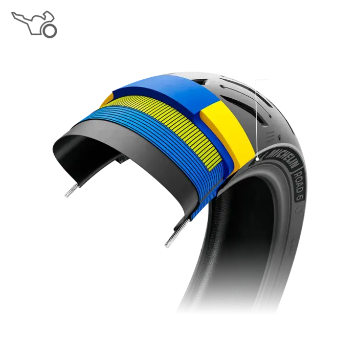 Tyre MICHELIN ROAD 6 Rear Square