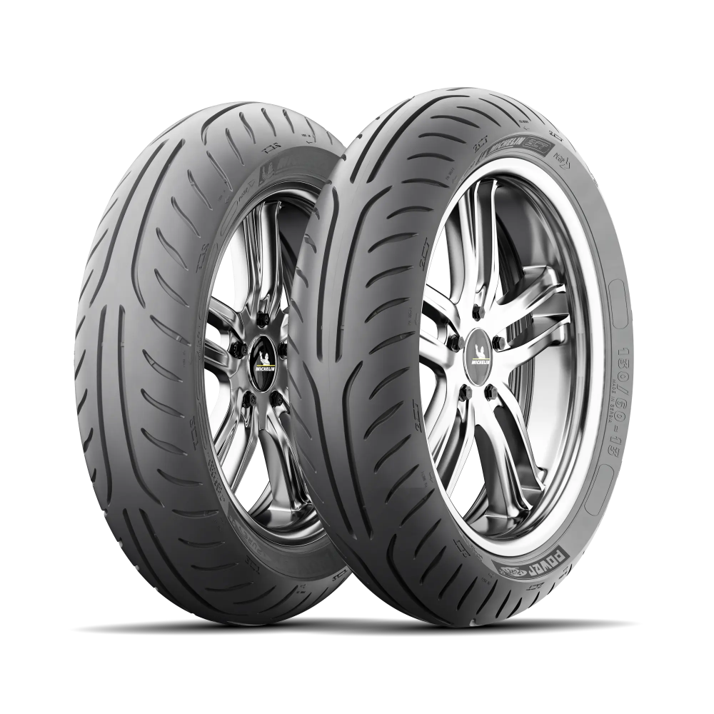 Band MICHELIN POWER PURE SC Set 4-seizoenenband A (band + velg) Vierkant