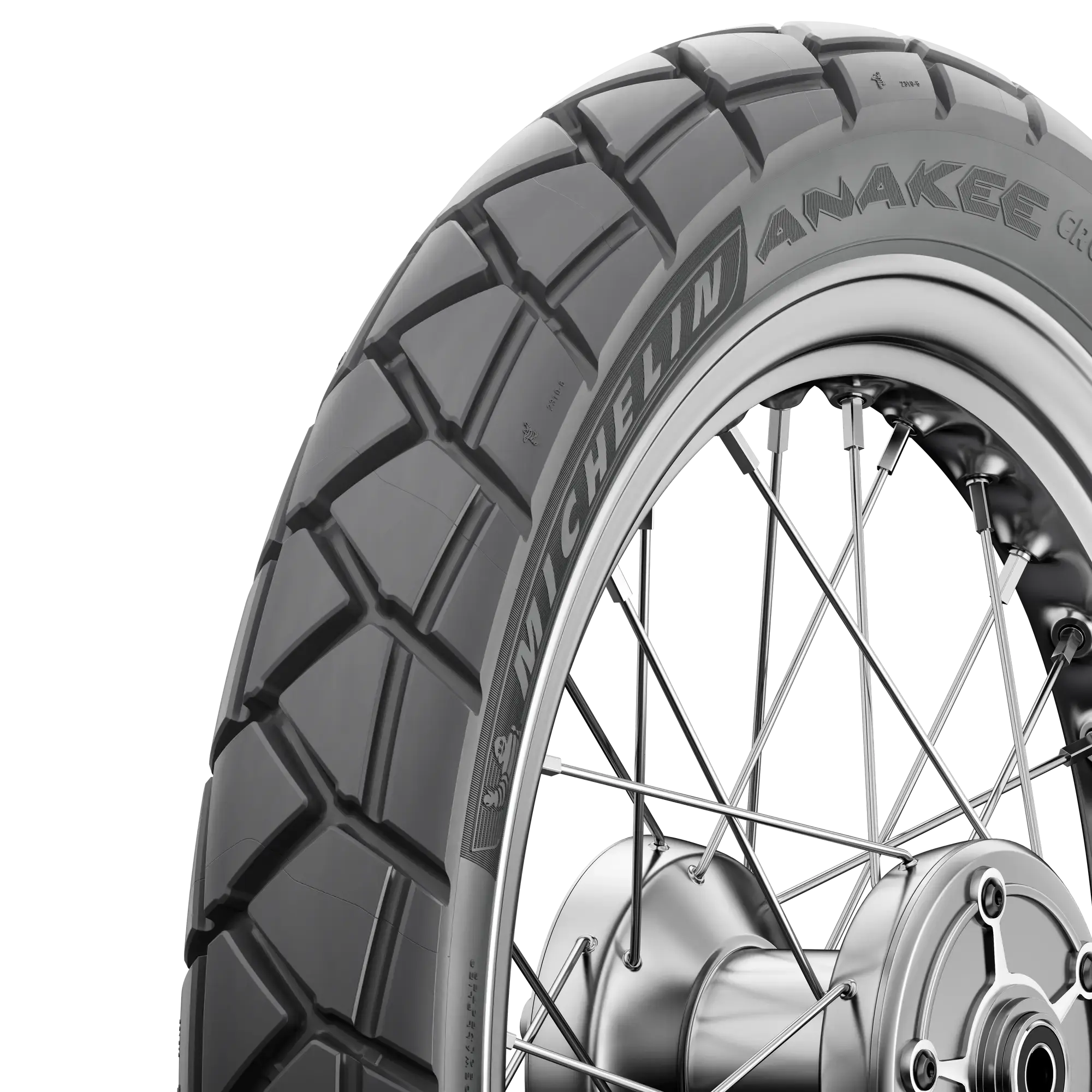 Tyre MICHELIN ANAKEE CROSS Rear All-season tyre 80/100 18 54P A (tyre + rim) Square