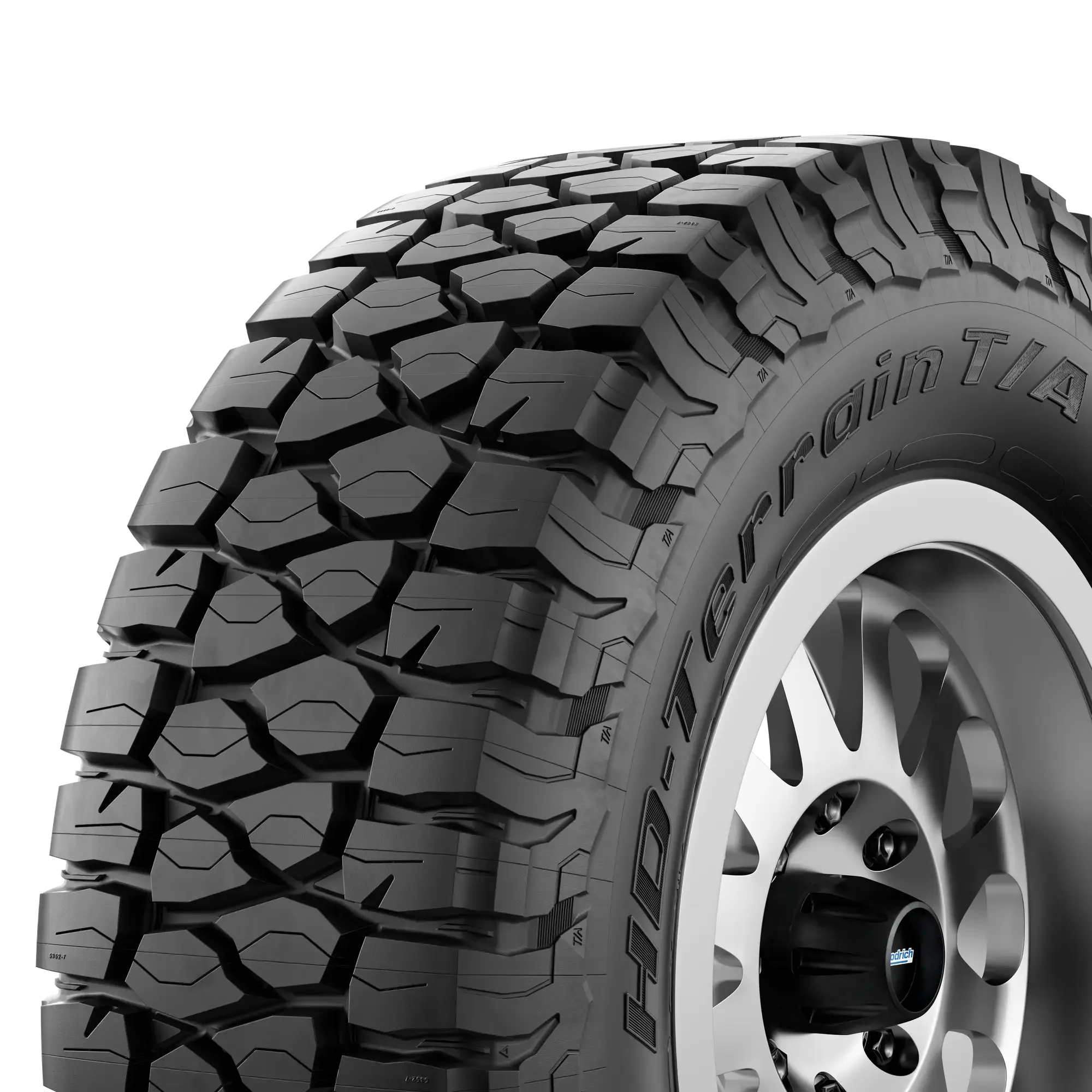Llanta BFGOODRICH HD-TERRAIN T/A KT Llantas para todas las estaciones 265/70 R17 123Q Una (llanta + rin) Cuadrado
