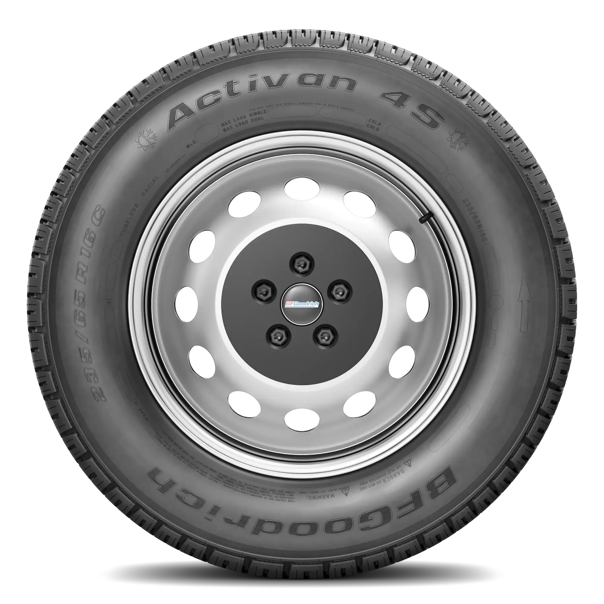 Pneu BFGOODRICH ACTIVAN 4S Pneu toutes saisons 235/65 R16C 115/113R A (pneu + jante) Carré
