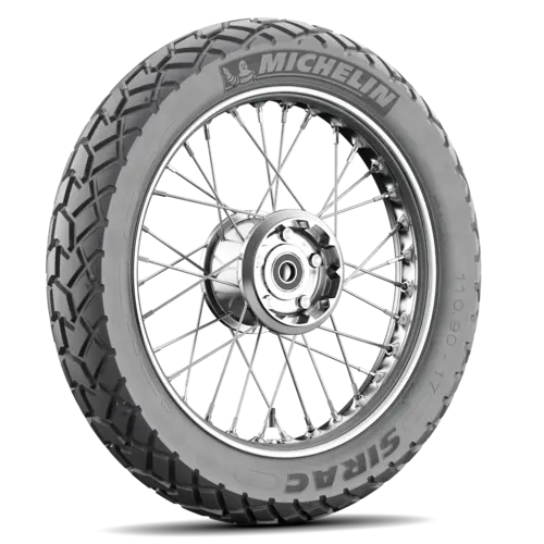 Llanta MICHELIN SIRAC Parte trasera 110/90 R17 Una (llanta + rin) Cuadrado
