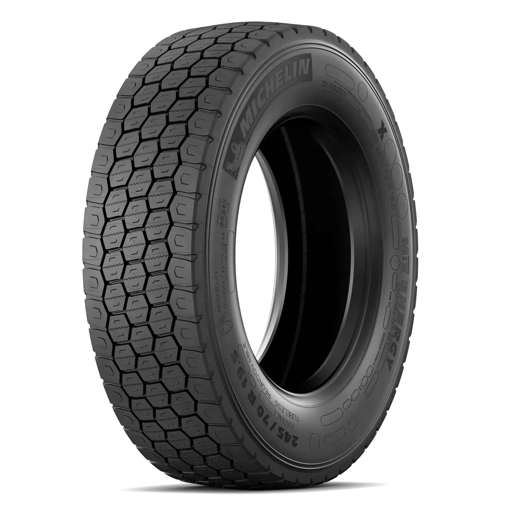 Tyre MICHELIN XZN+ MIX ENERGY 245/70 R19.5 tyre Square