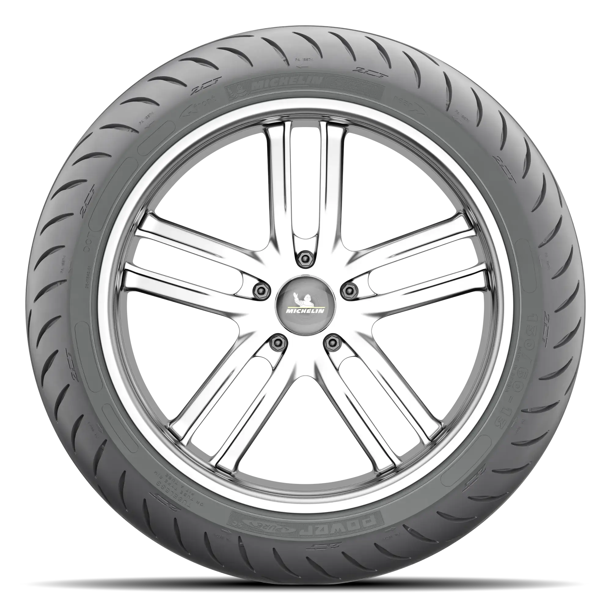 Pneu MICHELIN POWER PURE SC Traseiros Pneu para todas as estações 130/60 13 63S A (pneu + aro) Quadrado