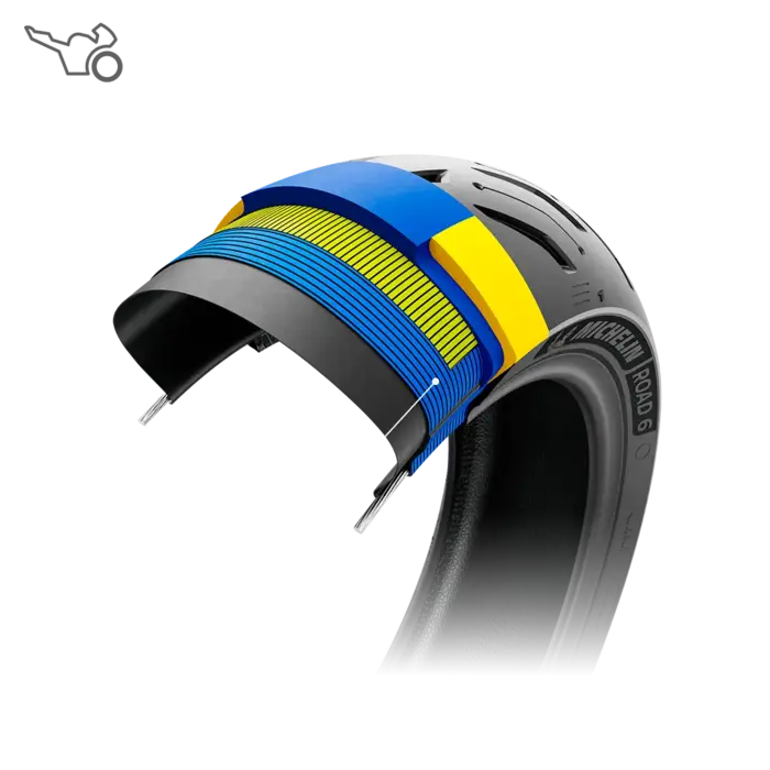 Tyre MICHELIN ROAD 6 Rear Square