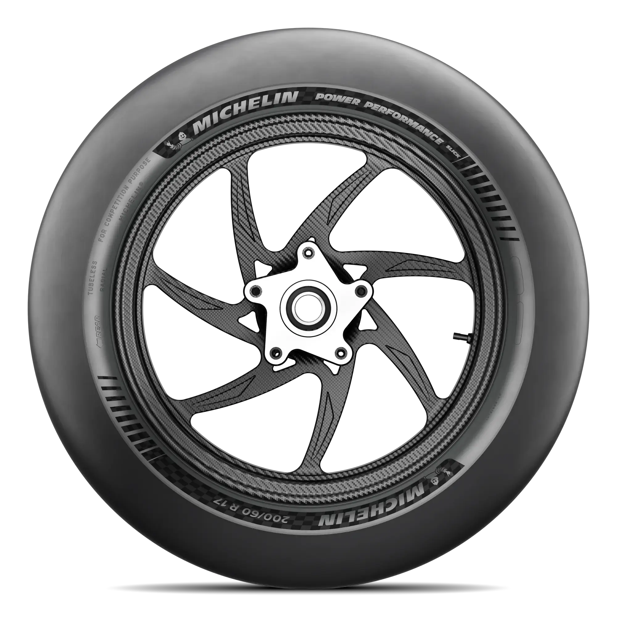 Pneumatico MICHELIN POWER PERFORMANCE SLICK Posteriore Pneumatici per tutte le stagioni 200/60 R17 A (pneumatico + cerchio) Quadrato