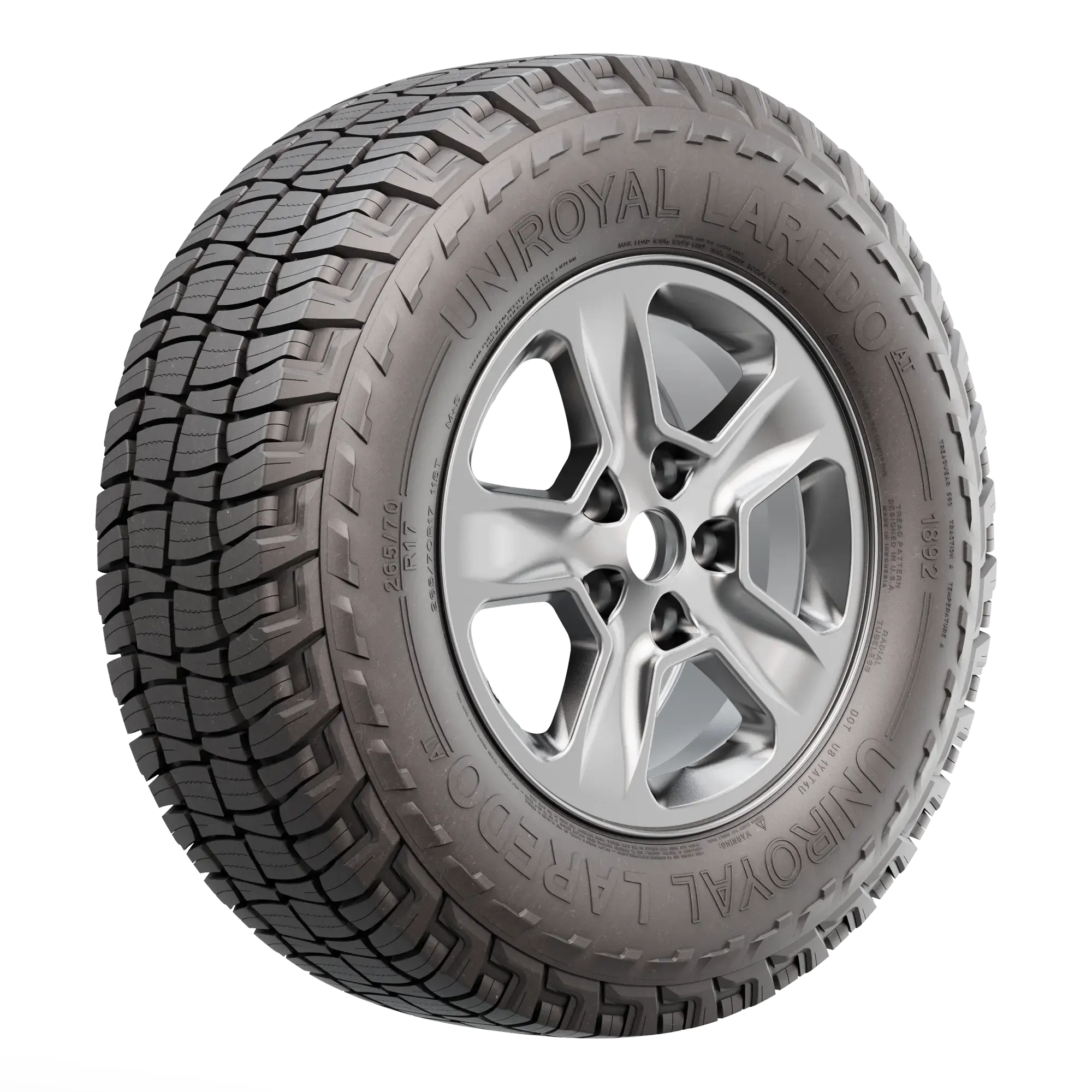Tire UNIROYAL LAREDO AT All-season tire 265/70 R17 115T M+S A (tire + rim) Square