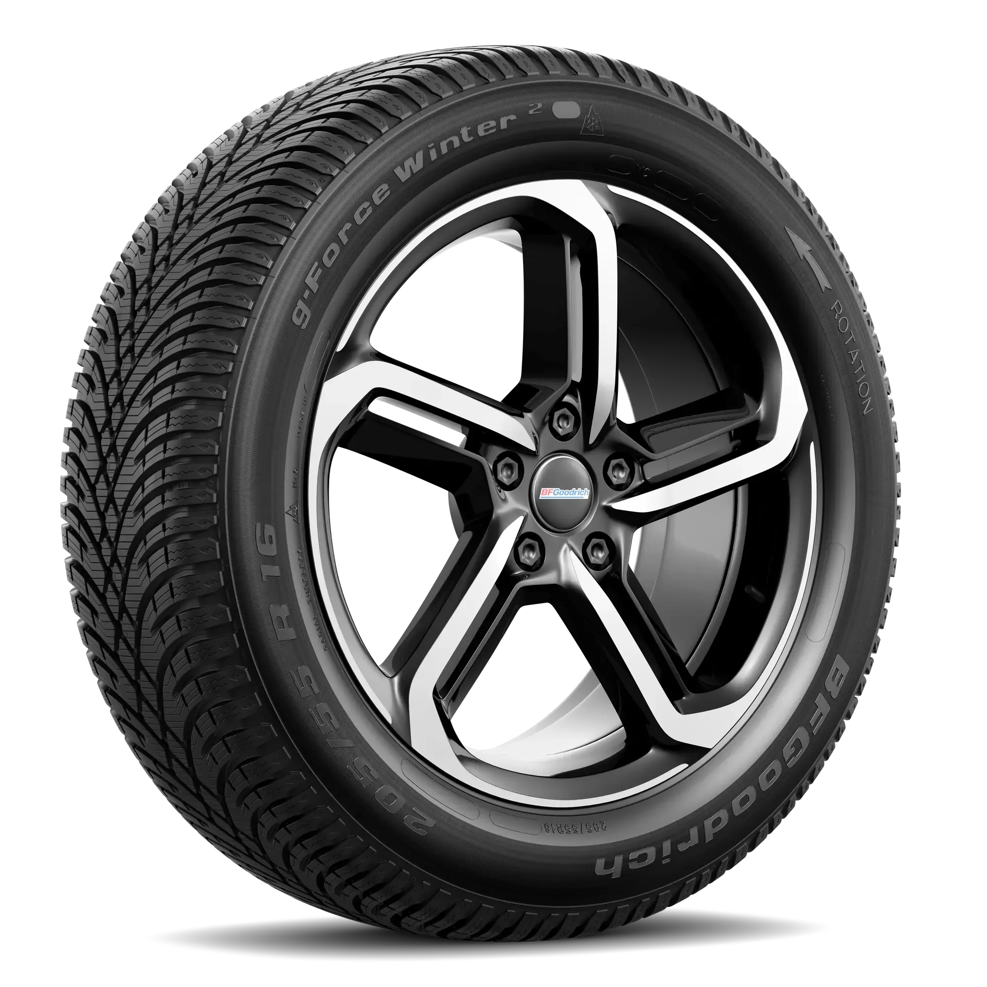 Pneu BFGOODRICH G-FORCE WINTER 2 Pneu hiver 205/55 R16 91H A (pneu + jante) Carré
