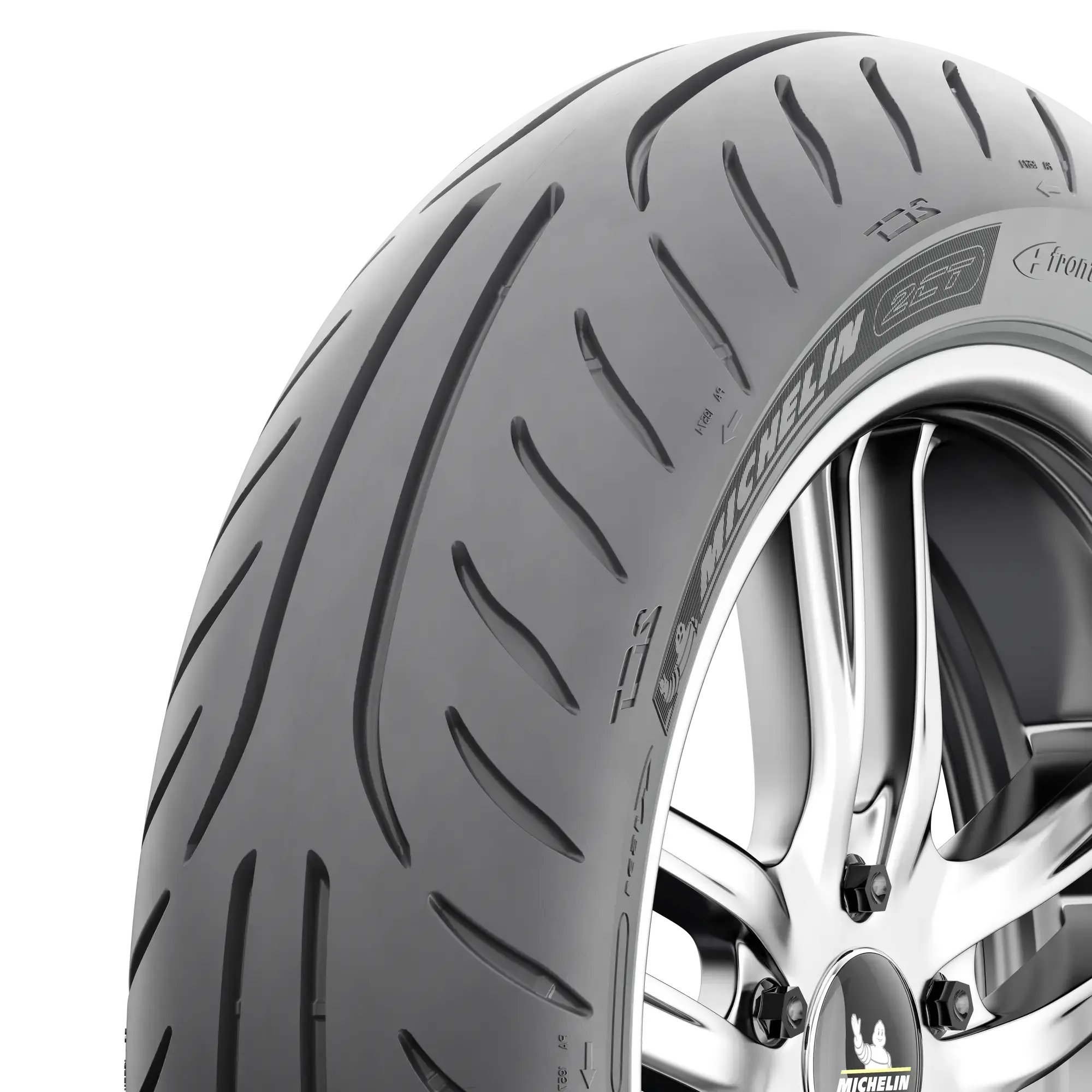 Pneu MICHELIN POWER PURE SC Dianteiros Pneu para todas as estações 120/70 12 48S A (pneu + aro) Quadrado