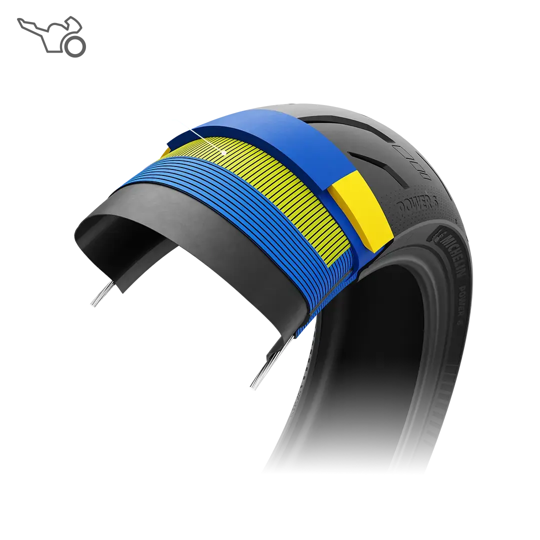 Reifen MICHELIN POWER 6 Hinterreifen Quadratisch