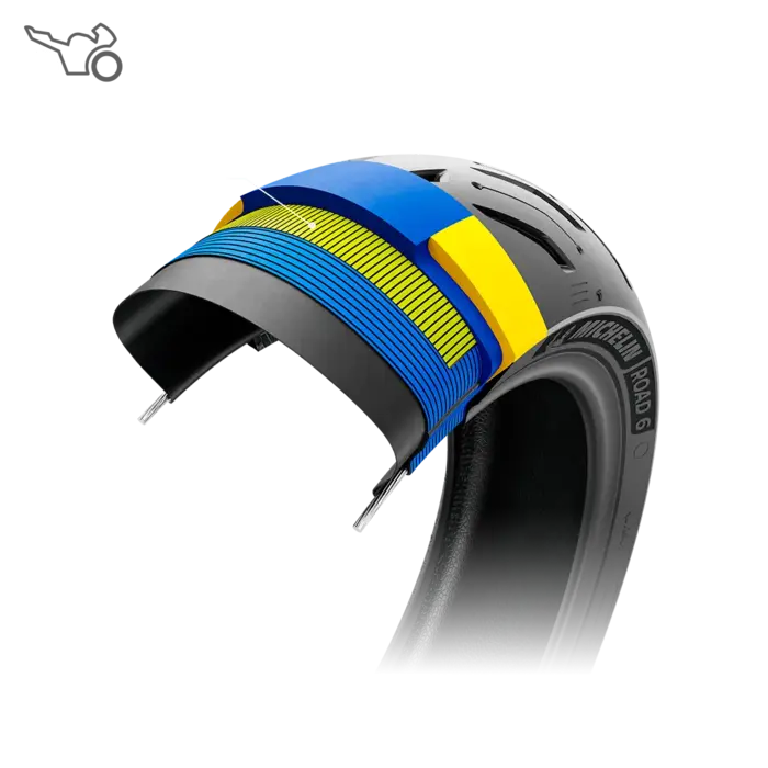 Reifen MICHELIN ROAD 6 Hinterreifen Quadratisch