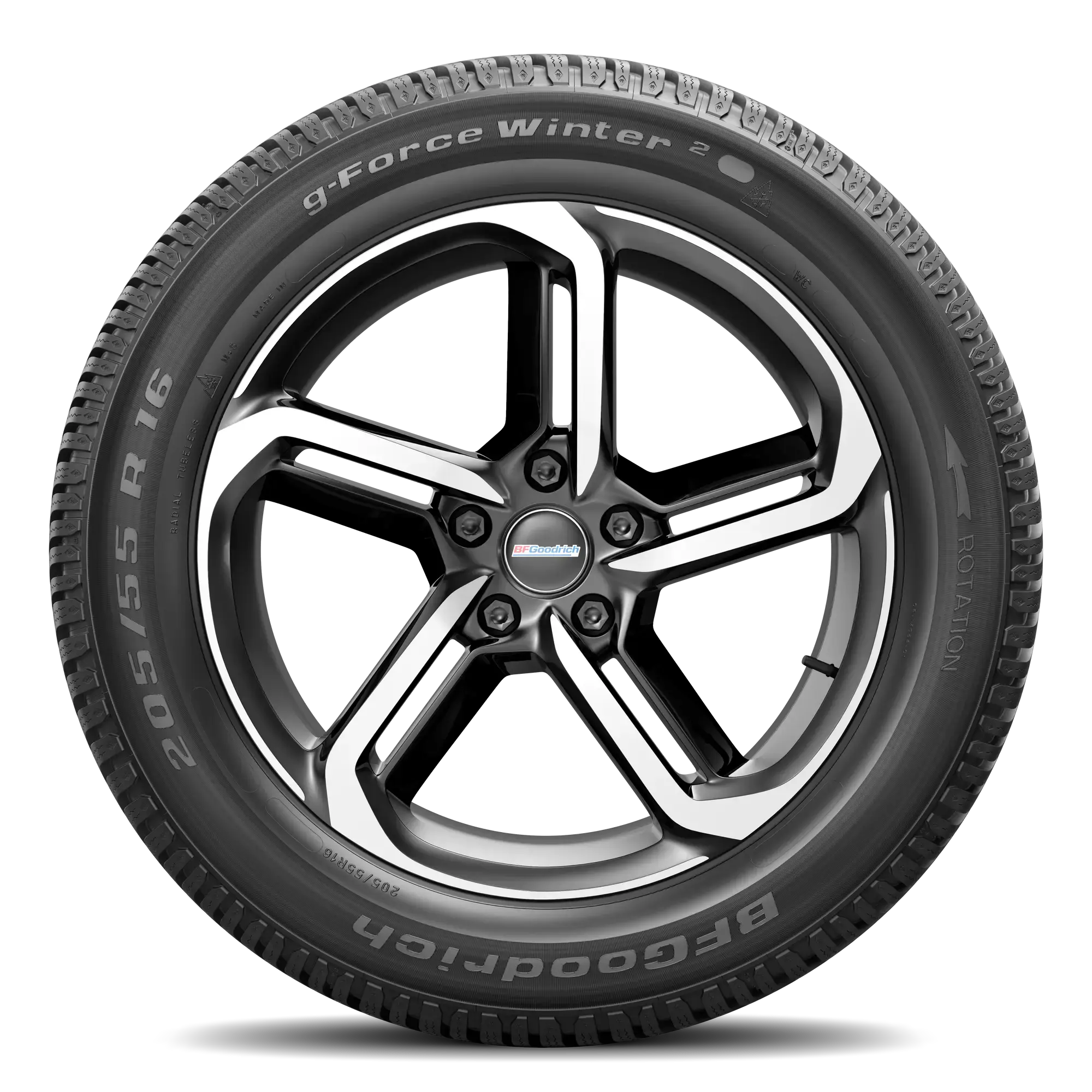 Pneu BFGOODRICH G-FORCE WINTER 2 Pneu hiver 205/55 R16 91H A (pneu + jante) Carré