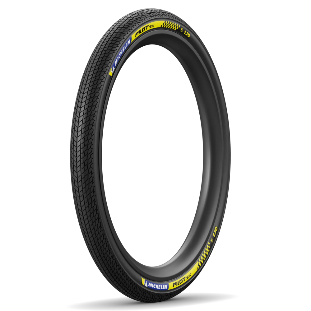 Pneu MICHELIN PILOT SX Avant et arrière 20x1.70 A (pneu + jante) Carré