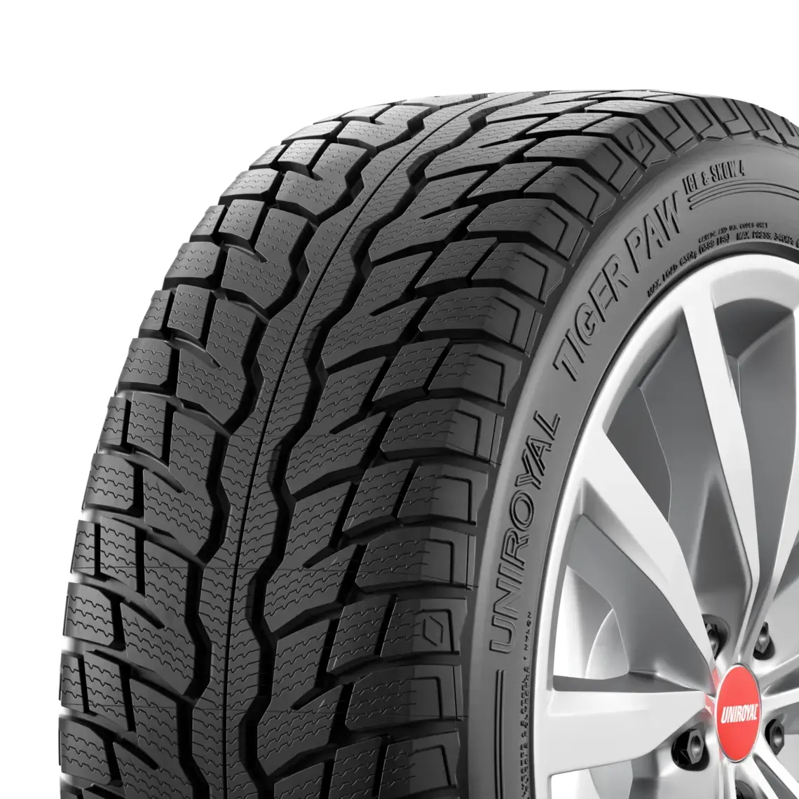 Tire UNIROYAL TIGER PAW ICE AND SNOW 4 Winter tire 225/45 R17 A (tire + rim) Square