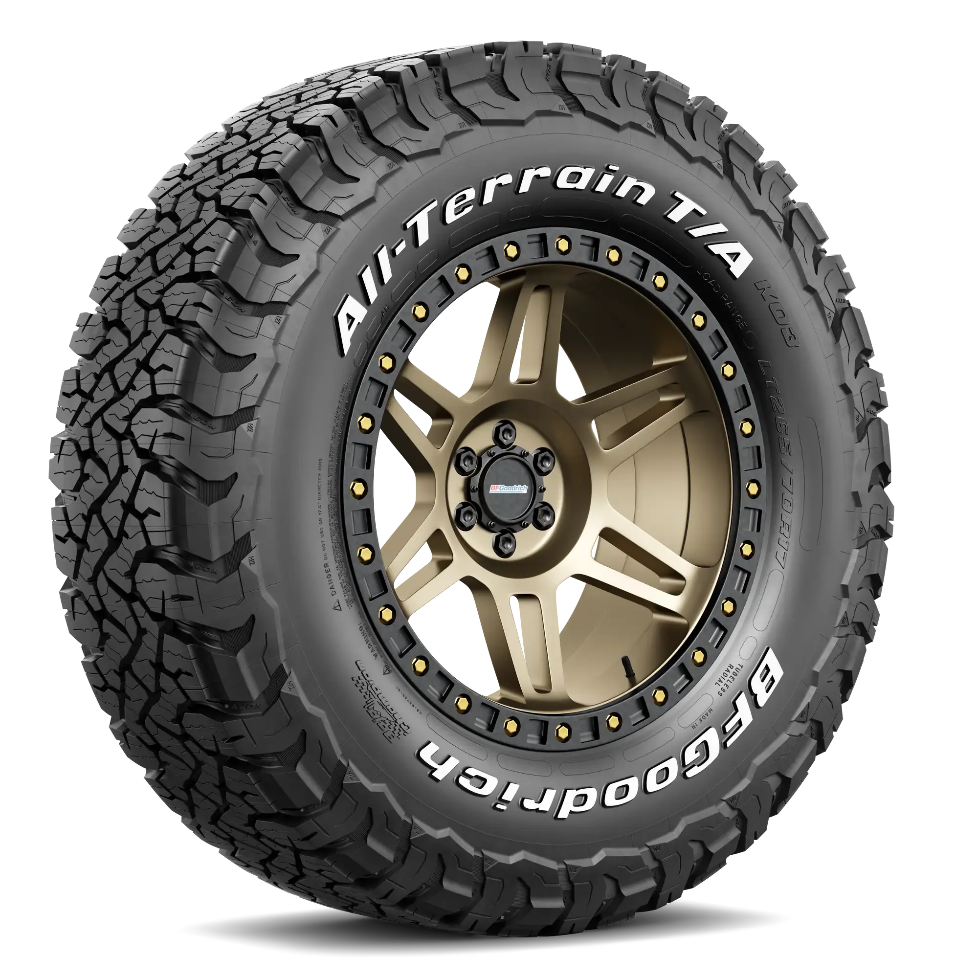 Llanta BFGOODRICH ALL-TERRAIN T/A KO3 Llantas para todas las estaciones 265/70 R17 123/120S Una (llanta + rin) Cuadrado