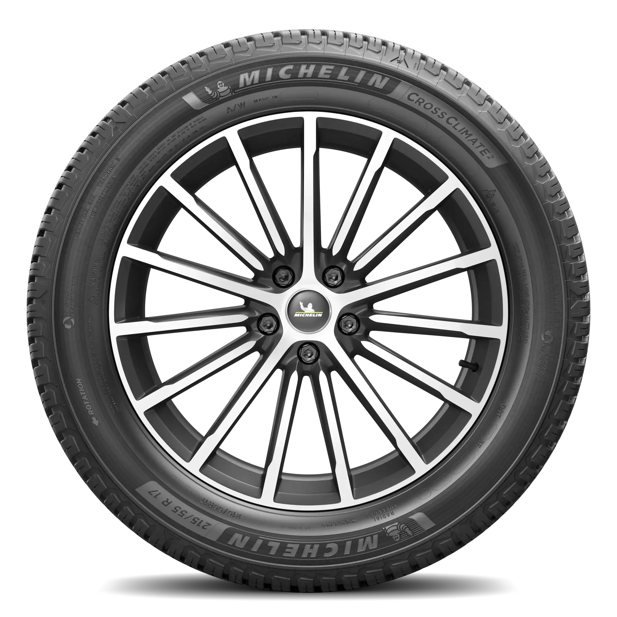 Pneu MICHELIN CROSSCLIMATE 2 A/W Pneu toutes saisons 215/55 R17 94V A (pneu + jante) Carré