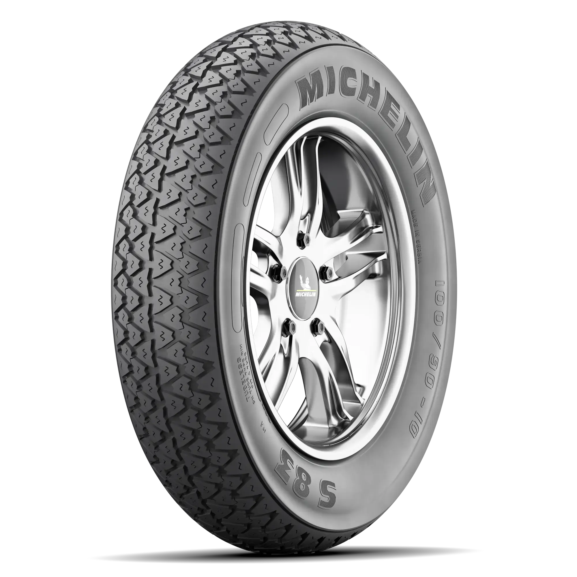 Ελαστικό MICHELIN S83 Εμπρός και πίσω 100/90 R10 56J A (ελαστικό + ζάντα) Τετράγωνο
