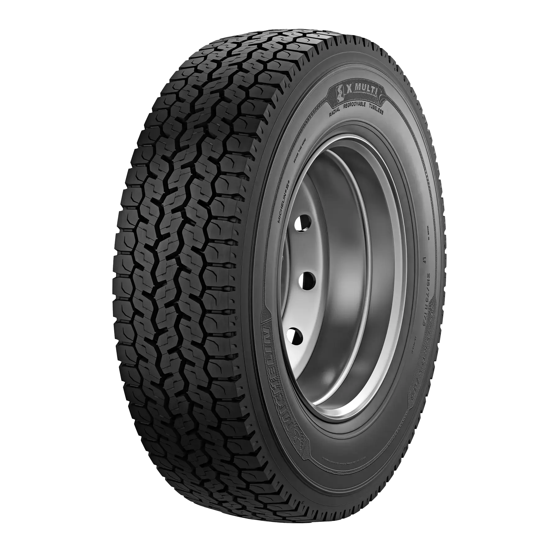 Tyre MICHELIN X MULTI D All position 215/75 R17.5 tyre + rim Square