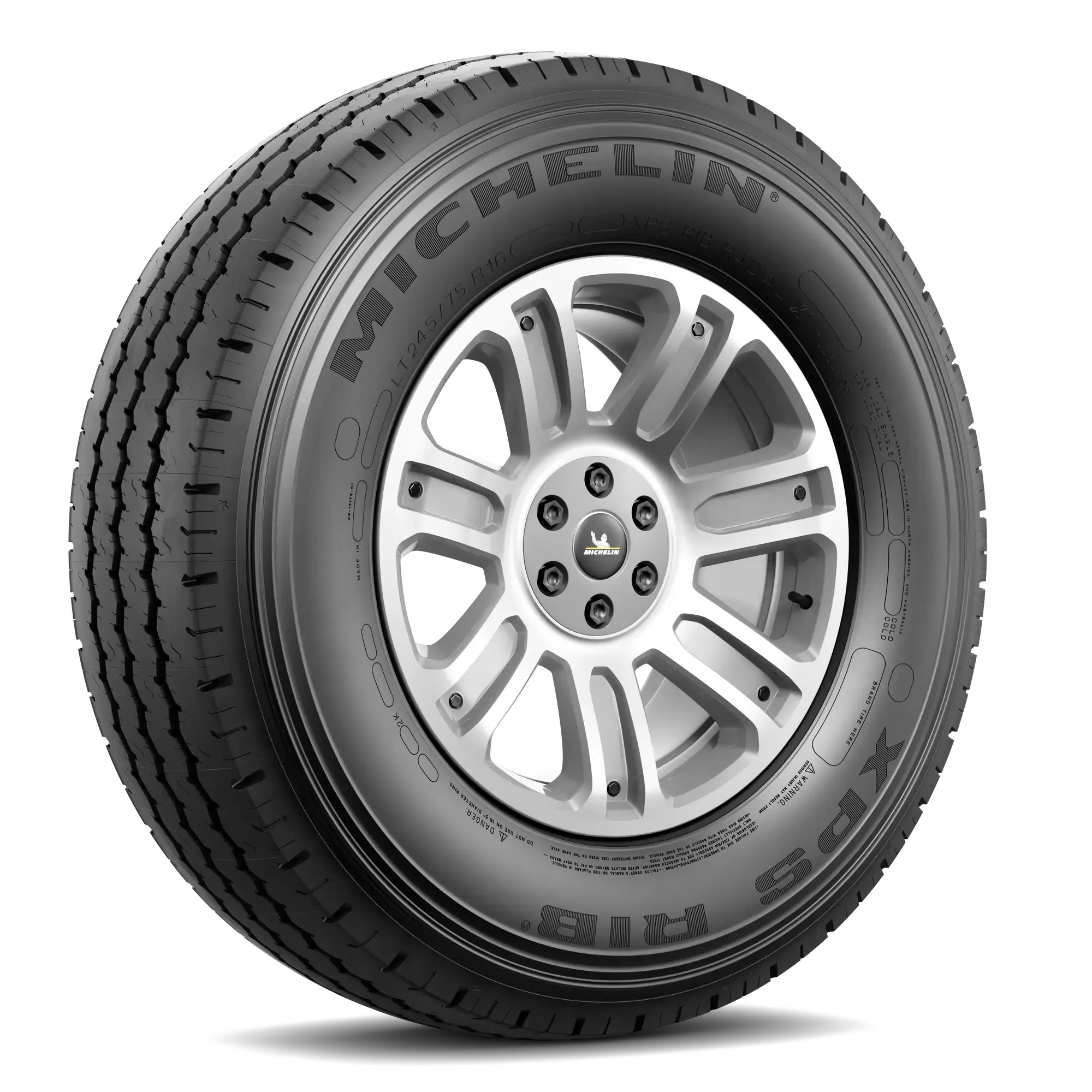 Tire MICHELIN XPS RIB All-season tire LT 245/75 R16 120Q LRE A (tire + rim) Square