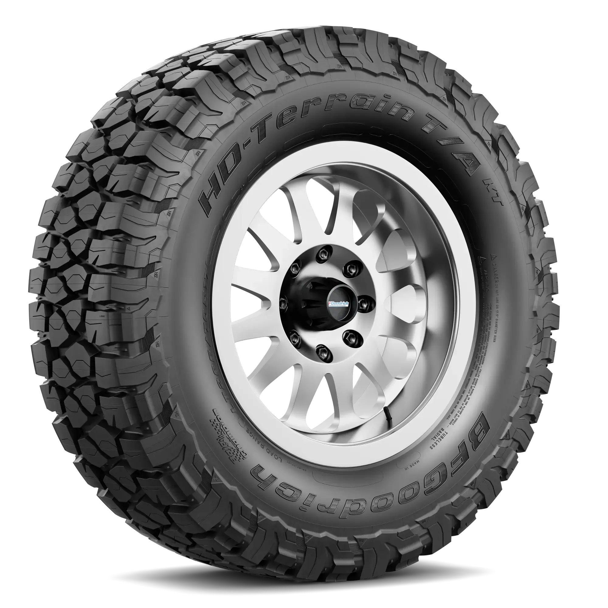 Llanta BFGOODRICH HD-TERRAIN T/A KT Llantas para todas las estaciones 265/70 R17 123Q Una (llanta + rin) Cuadrado