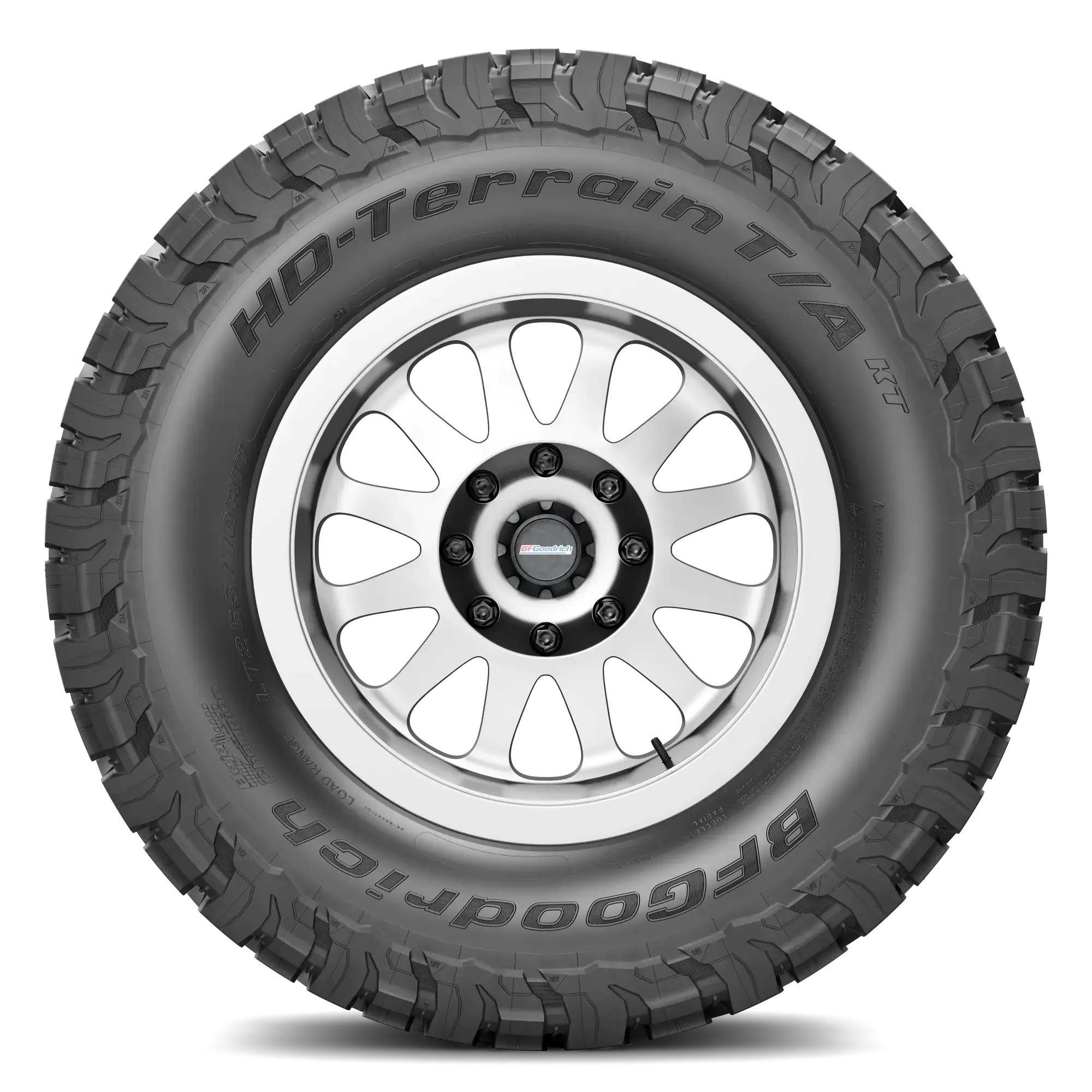 Llanta BFGOODRICH HD-TERRAIN T/A KT Llantas para todas las estaciones 265/70 R17 123Q Una (llanta + rin) Cuadrado