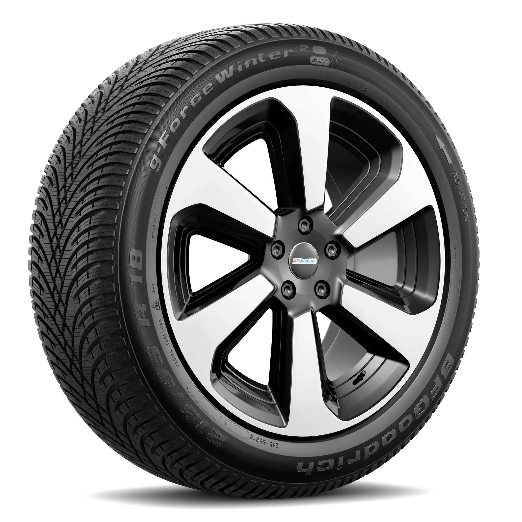 Pneu BFGOODRICH G-FORCE WINTER 2 SUV Pneu hiver 215/55 R18 99V XL A (pneu + jante) Carré