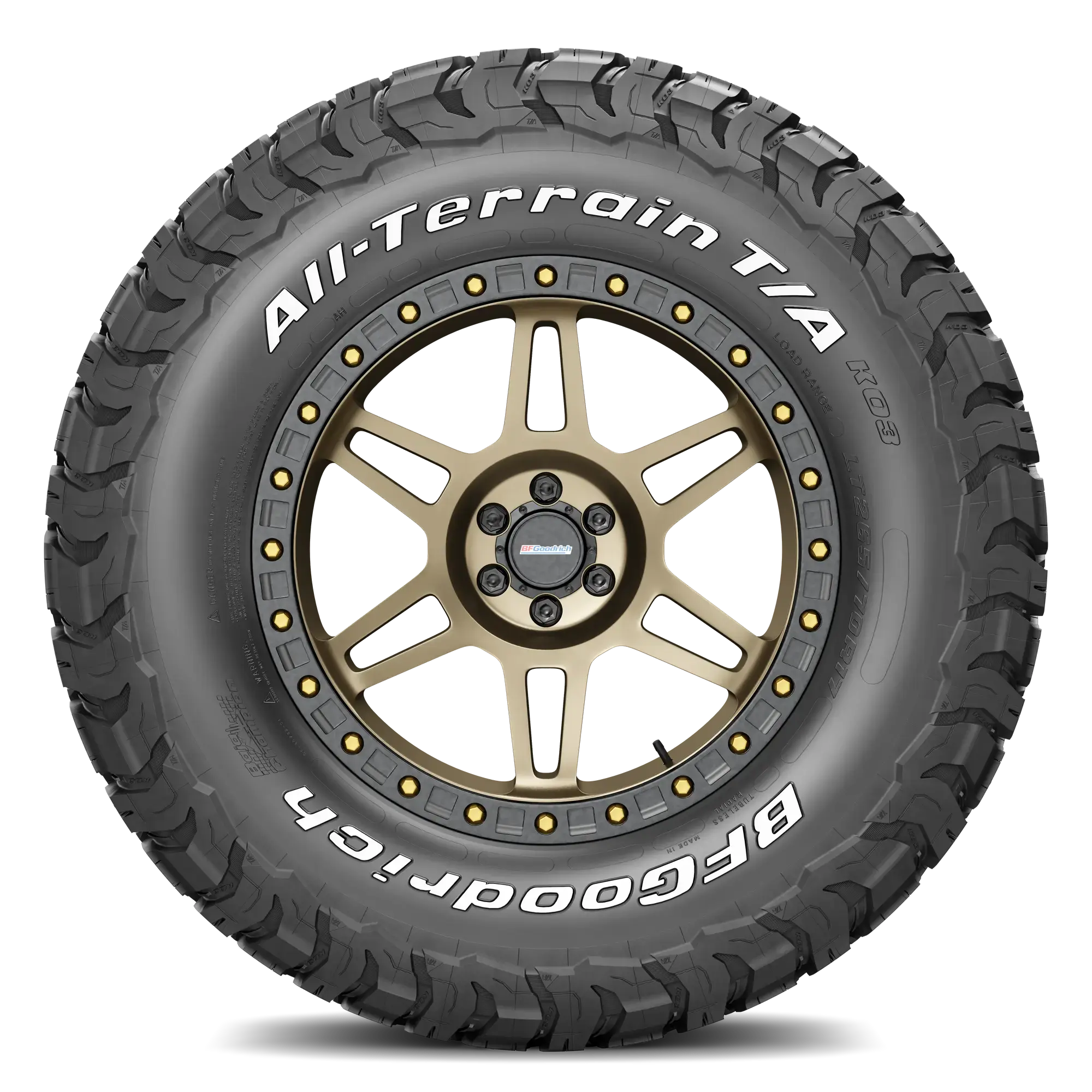 Llanta BFGOODRICH ALL-TERRAIN T/A KO3 Llantas para todas las estaciones 265/70 R17 123/120S Una (llanta + rin) Cuadrado