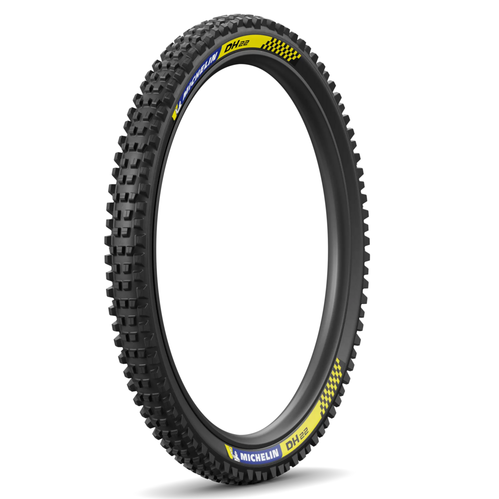 Pneu MICHELIN DH22 Avant et arrière 27.5x2.40 A (pneu + jante) Carré