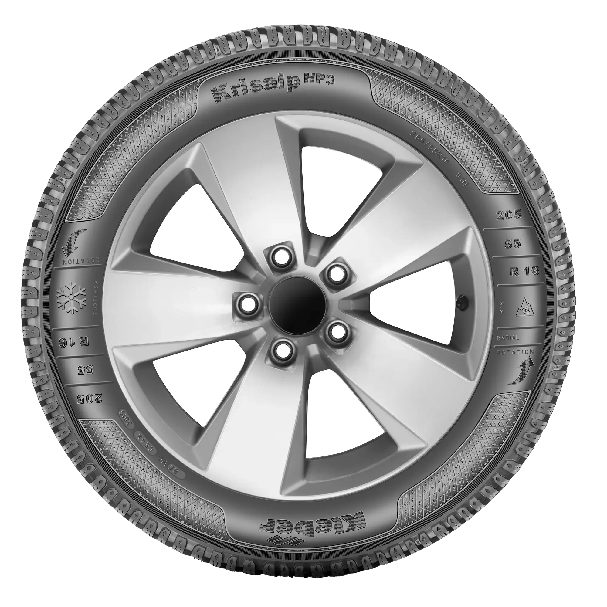 Abroncs KLEBER KRISALP HP3 Téli gumi 205/55 R16 A (abroncs + felni) Négyzetes