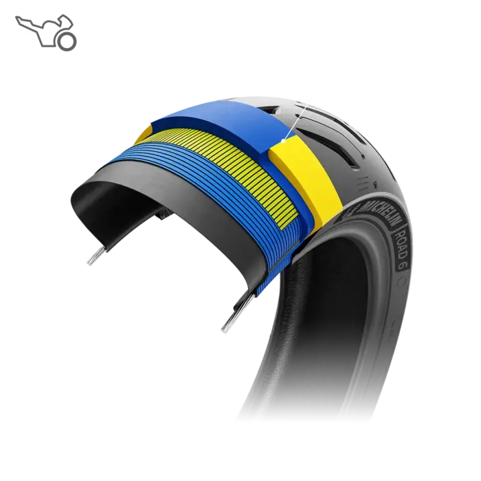 Tyre MICHELIN ROAD 6 Rear Square