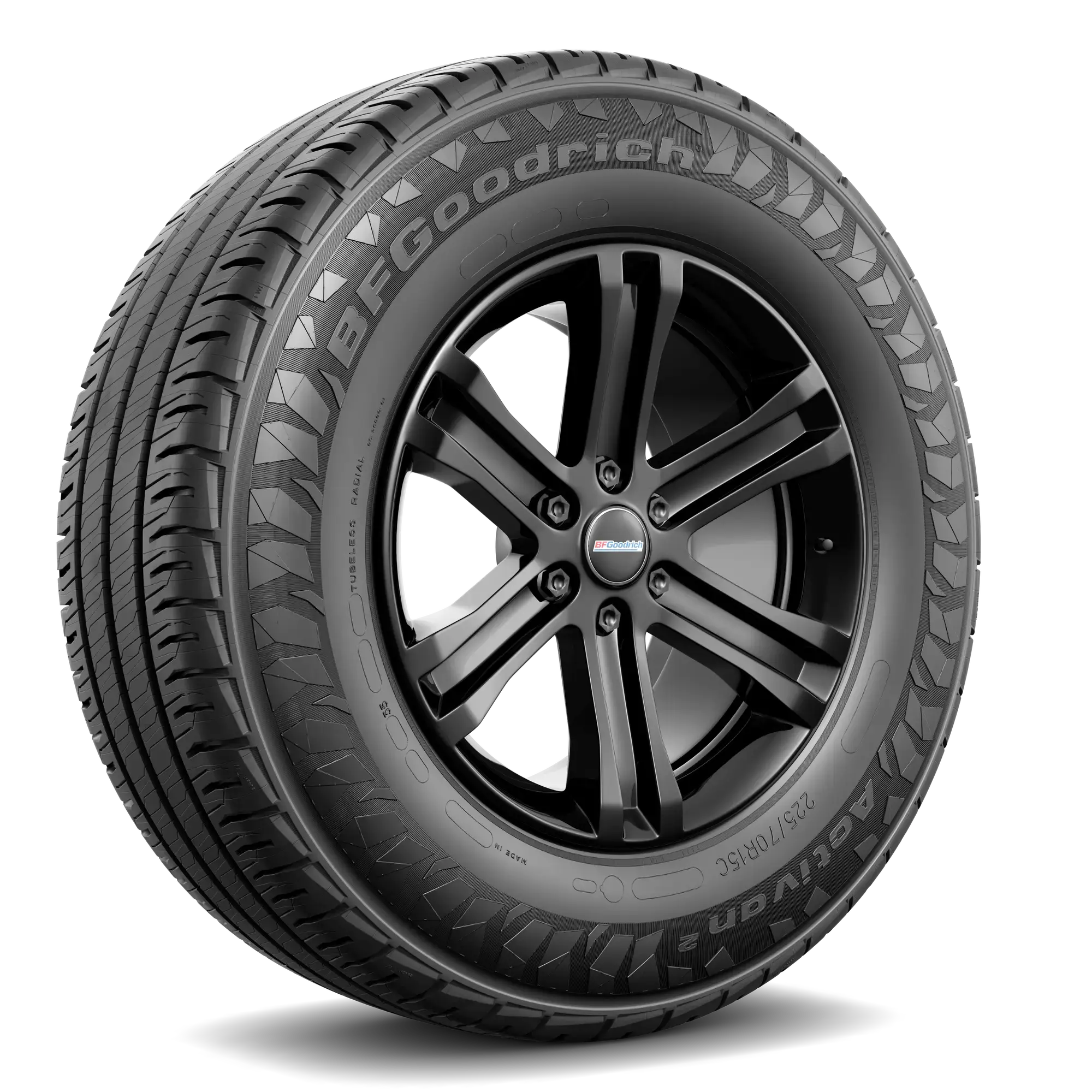Pneu BFGOODRICH ACTIVAN 2 225/70 R15 A (pneu + jante) Carré