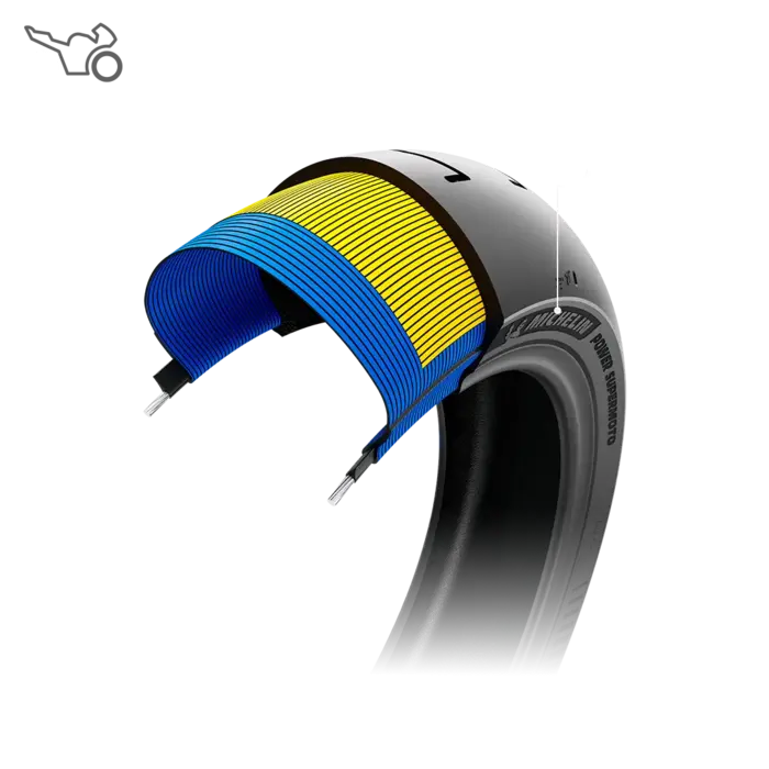 Tyre MICHELIN POWER SUPERMOTO Rear Square