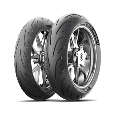 Pneu MICHELIN POWER SHIFT Jeu A (pneu + jante) Carré