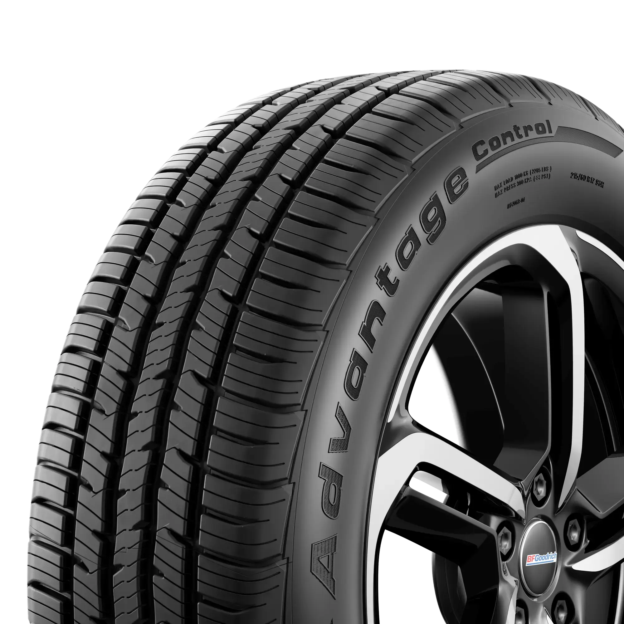 Llanta BFGOODRICH ADVANTAGE CONTROL Llantas para todas las estaciones 215/60 R17 96H Una (llanta + rin) Cuadrado