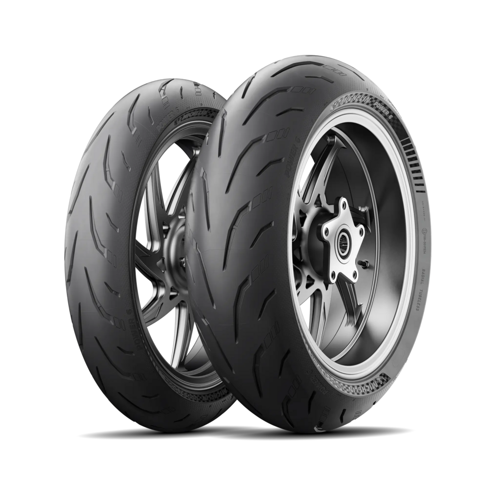 Pneu MICHELIN POWER 6 Conjunto A (pneu + aro) Quadrado