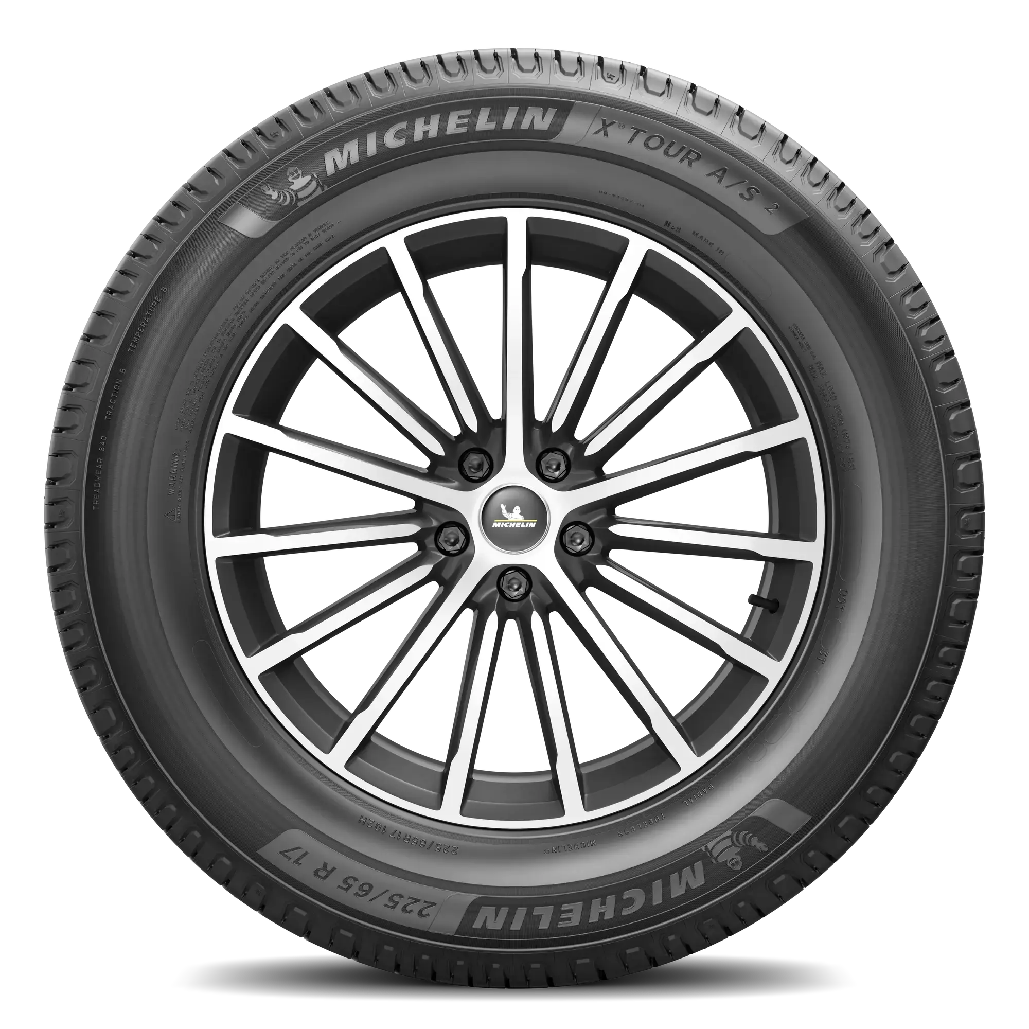 타이어 MICHELIN X TOUR A/S 2 올 시즌 타이어 225/65 R17 102H A(타이어 + 림) 스퀘어