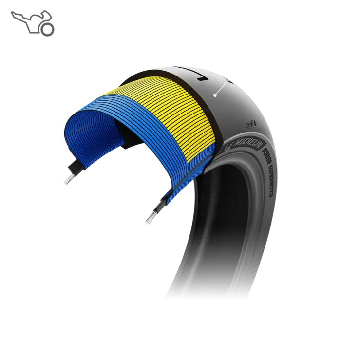 Tyre MICHELIN POWER SUPERMOTO Rear Square