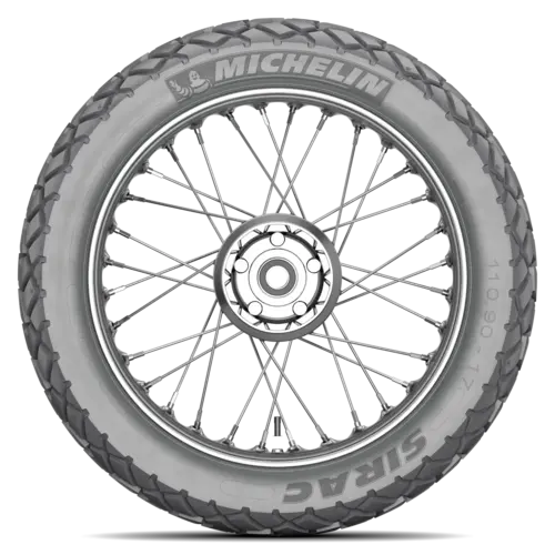 Llanta MICHELIN SIRAC Parte trasera 110/90 R17 Una (llanta + rin) Cuadrado