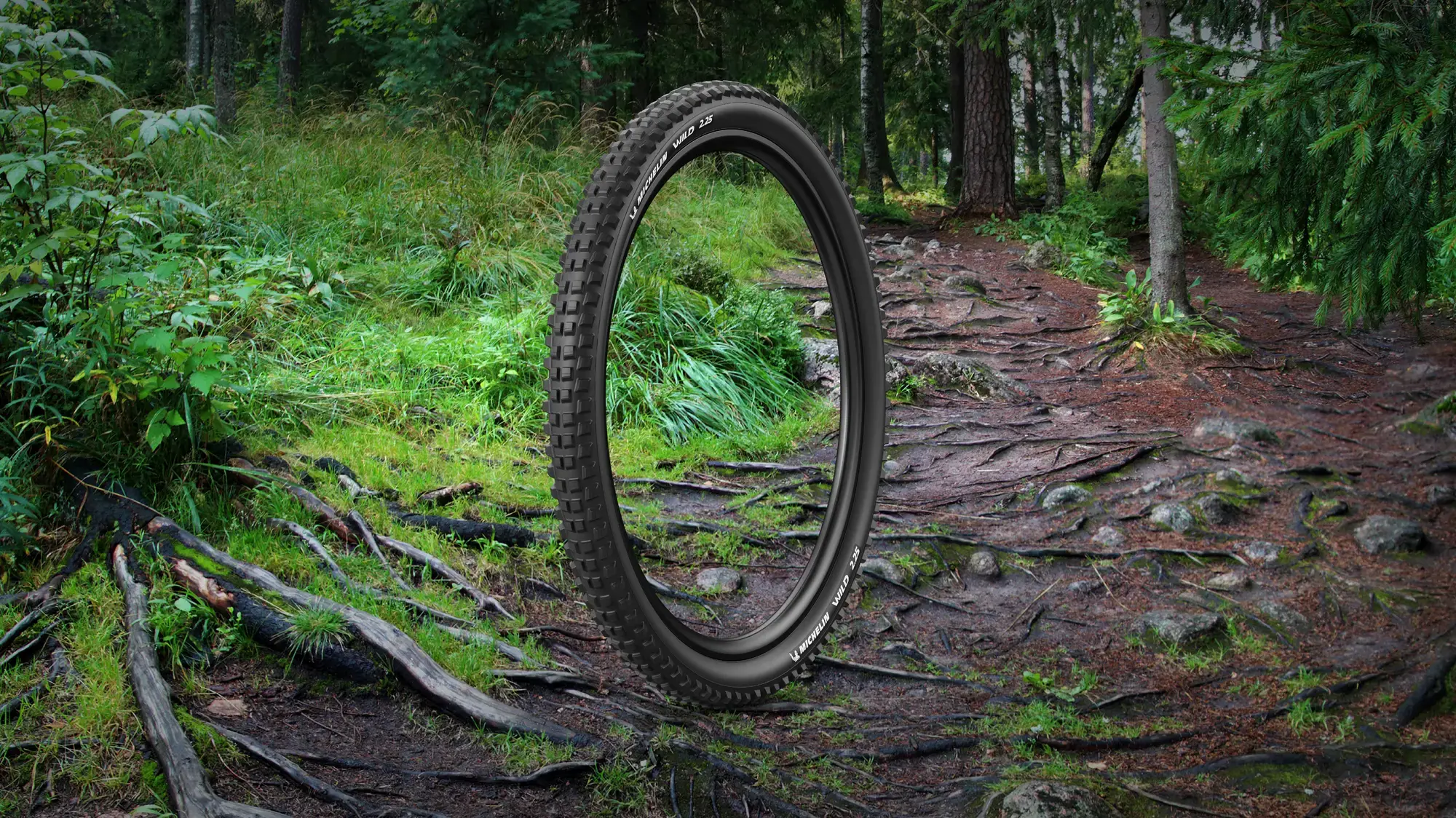 Michelin Wild Access Line – Pneu VTT 61-622 (29×2.40), Tringle Fil, Noir