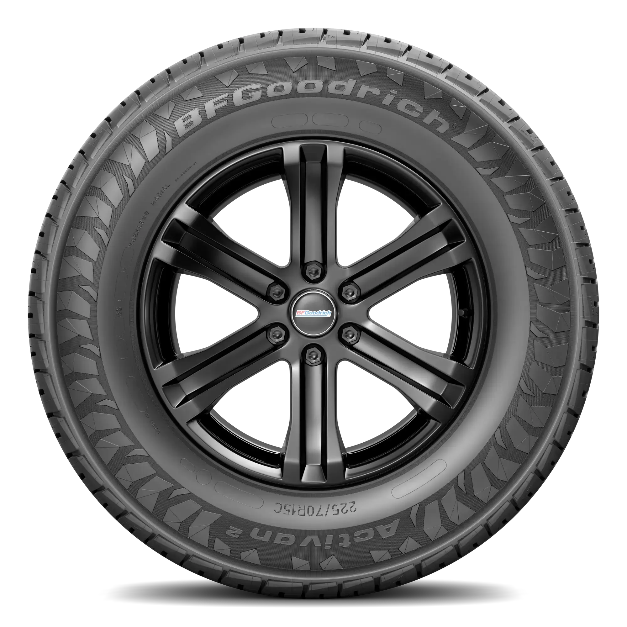 Pneu BFGOODRICH ACTIVAN 2 225/70 R15 A (pneu + jante) Carré
